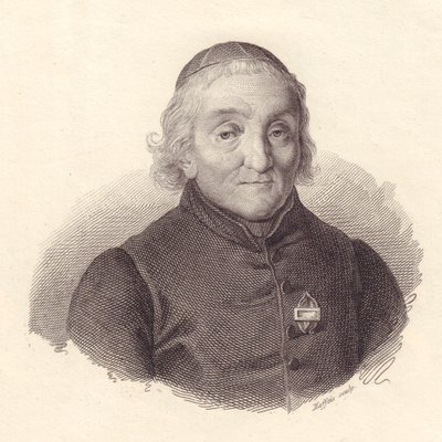 Portræt af den italienske teolog Pietro Tamburini (1737-1827), kobberstik af Maffeis af Walter Charles Mills