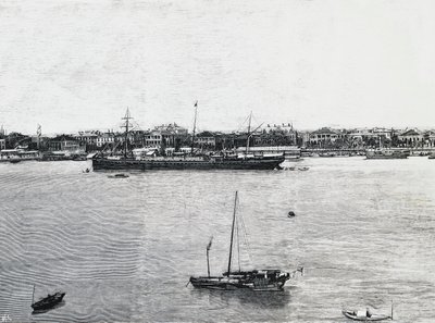 Shanghai havn få uger før krigens udbrud af Walter Charles Mills