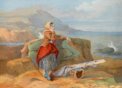 Kigger mod havet efter bådene, Normandiet af John Absolon