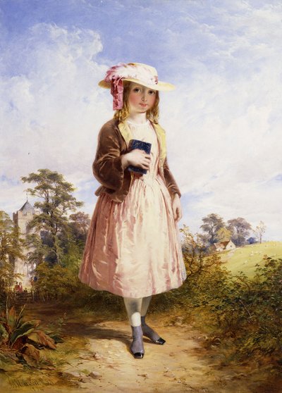 Kommer fra kirken, 1834 af John Adam P. Houston