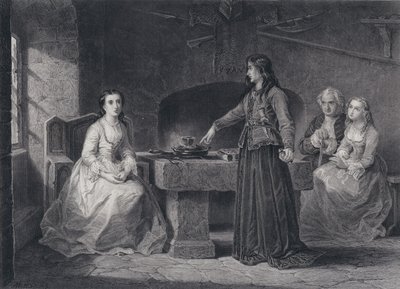 Illustration til The Pirate af Sir Walter Scott (gravering) af John Adam P. Houston