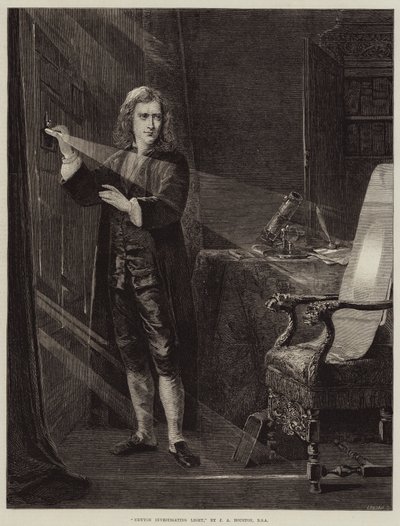Newton undersøger lys af John Adam P. Houston