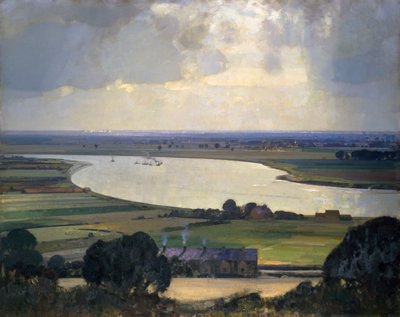 Den selvglade og sølvfarvede Trent af John Alfred Arnesby Brown