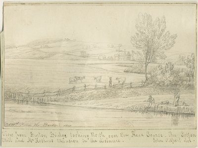 Burton-upon-Trent: pen- og blæktegning, 1818 af John Allport