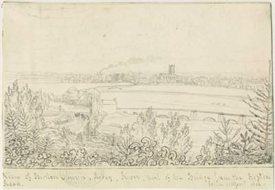 Burton-upon-Trent: pen- og blæktegning, nd [1799-1854] af John Allport