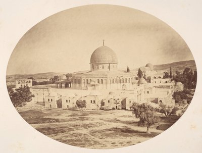 Jerusalem, stedet for templet på Moriah-bjerget, 1857. af John Anthony