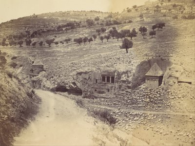 Absaloms, Zacharias og St. Jakobs grav, 1860