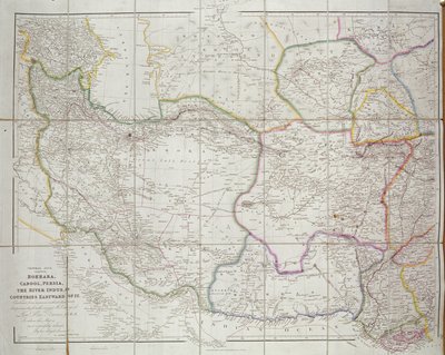 Kort over Centralasien, 1834 af John Arrowsmith