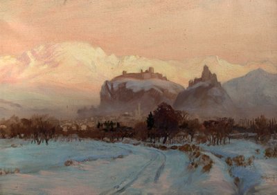 En vinterscene af John Arthur Black