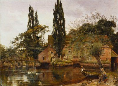 Mølle på Avon, 1886 af John Arthur Lomax