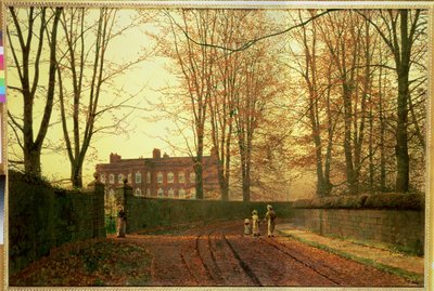 Går i kirke, 1880 af John Atkinson Grimshaw