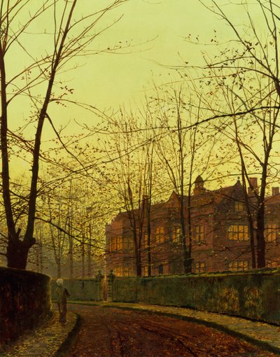 Gyldent efterår (olie på lærred) af John Atkinson Grimshaw