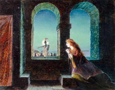Guinevere, 1863 af John Atkinson Grimshaw