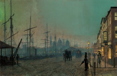 Humber Dockside, 1881 af John Atkinson Grimshaw