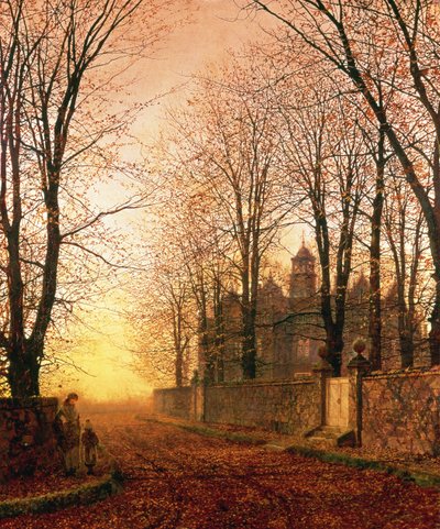 I den gyldne gamle tid, c.1870 af John Atkinson Grimshaw
