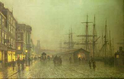 Liverpool Docks af John Atkinson Grimshaw