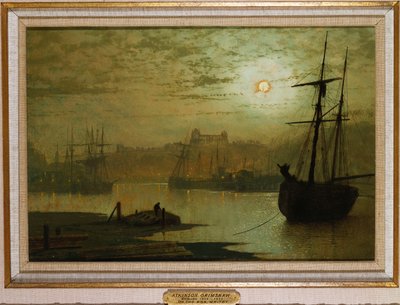 On the Esk, Whitby, 1877 af John Atkinson Grimshaw