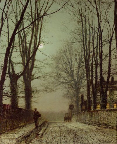 Putney Park Lane af John Atkinson Grimshaw