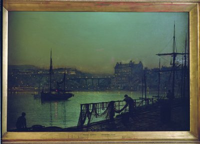 Scarborough: Lys af John Atkinson Grimshaw