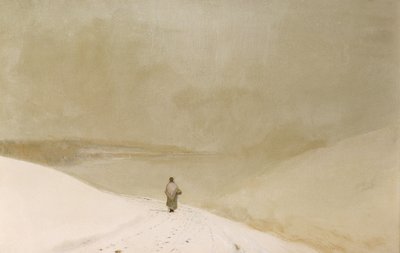 Snow and Mist (Caprice in Yellow Minor) (olie på lærred) af John Atkinson Grimshaw