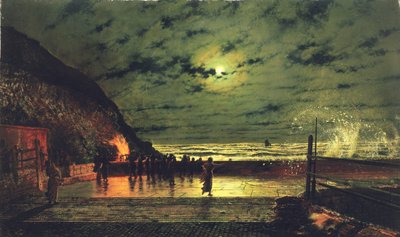 Havnebluset, 1879 af John Atkinson Grimshaw
