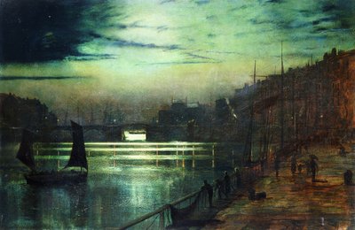 Havnelyset, Whitby, af John Atkinson Grimshaw