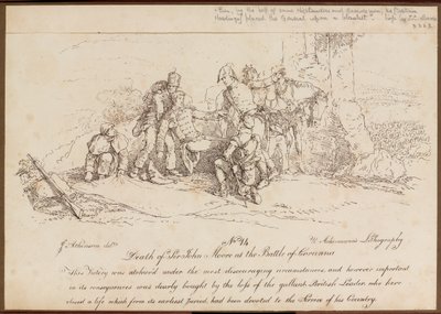 ?Sir John Moores død i slaget ved Corunna?, 16. januar 1809 af John Augustus Atkinson
