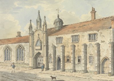 Skolen i Wells, Somerset af John Augustus Atkinson
