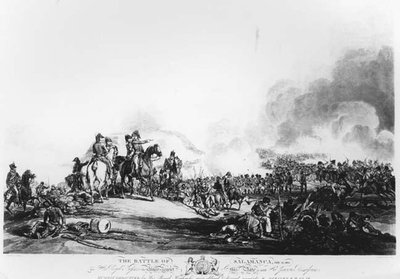 Slaget ved Salamanca, 22. juli 1812, indgraveret af G. Lewis, 1813 af John Augustus after Atkinson