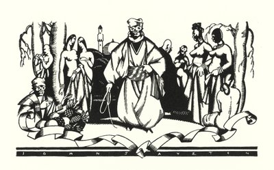 Illustration til Don Juan af Lord Byron (litho) af John Austen
