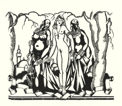 Illustration til Don Juan af Lord Byron (litho) af John Austen
