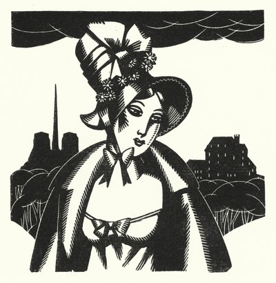 Illustration til Madame Bovary af Gustave Flaubert (litho) af John Austen