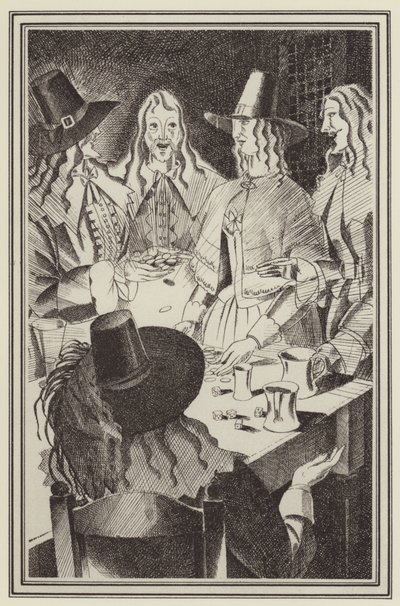 Illustration til Moll Flanders af Daniel Defoe (litho) af John Austen