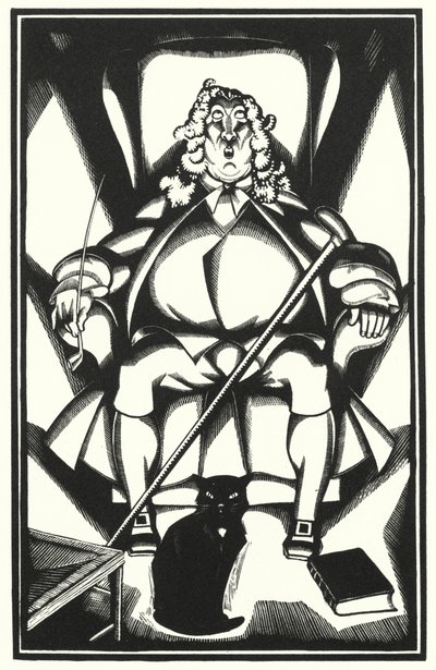 Illustration til Tristram Shandy af Laurence Sterne (litho) af John Austen
