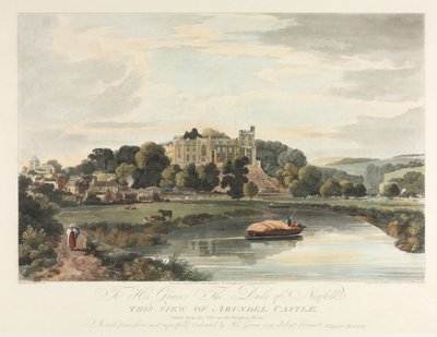 Denne udsigt over Arundel Castle af John Baily