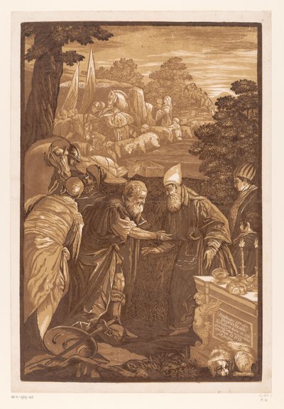 Abraham og Melkisedek Kunstværker af venetianske mestre (serietitel) Opera selectora (serietitel) af John Baptist Jackson