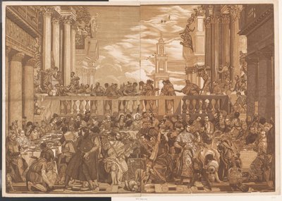 Bryllup i Cana Kunstværker af venetianske mestre (serietitel) Opera selectora (serietitel) af John Baptist Jackson