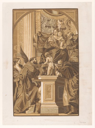 Hellige Familie Kunstværker af venetianske mestre (serietitel) Opera selectora (serietitel) af John Baptist Jackson