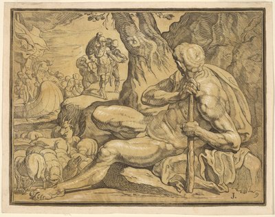 Ulysses og Polyphemus af John Baptist Jackson, after Francesco Primaticcio