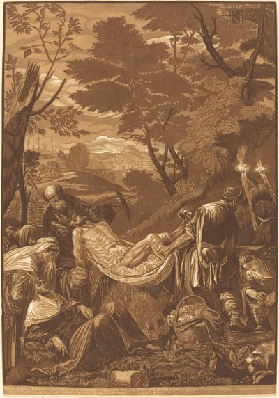 Begravelsen af John Baptist Jackson after Jacopo Bassano