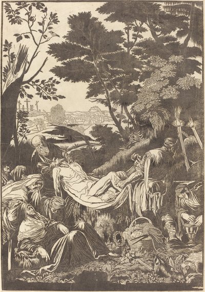 Gravmælet [recto] af John Baptist Jackson after Jacopo Bassano