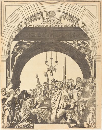 Præsentationen i templet (Omskærelsen) af John Baptist Jackson after Veronese