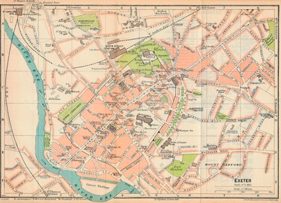 Exeter, det 20. århundrede af John Bartholomew