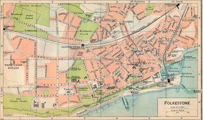 Folkestone, c20th Century af John Bartholomew
