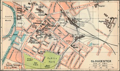 Gloucester, det 20. århundrede af John Bartholomew