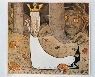 Prinsessen og trolden. Fra blandt alfer og trolde, 1913 af John Bauer
