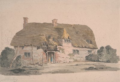 Stråtækt sommerhus nær Henley af John Baverstock Knight