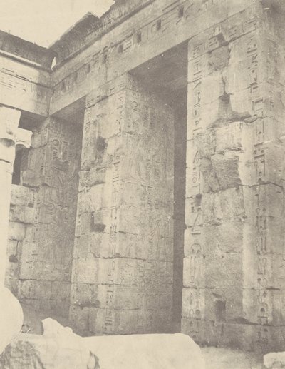 Medinet Habu, Palace of Ramses II 2. domstol, East Side af John Beasly Greene