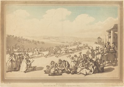 Løb af John Bluck after Thomas Rowlandson