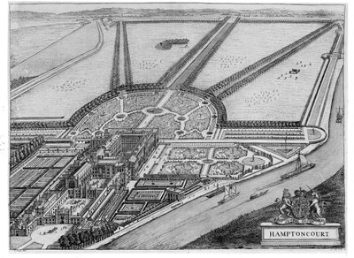 Hampton Court Palace, ca. 1714-16 af John Bowles